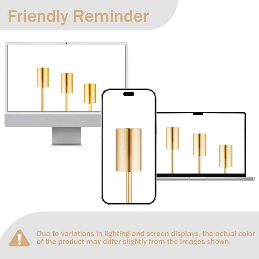 zeochyni Set of 6 French Gold Taper Candle Holders Candlestick Holders, Decor Candle Stick Candle Holder for Table or Mantel Centerpiece, Wedding, Dinning, Party Home Decor